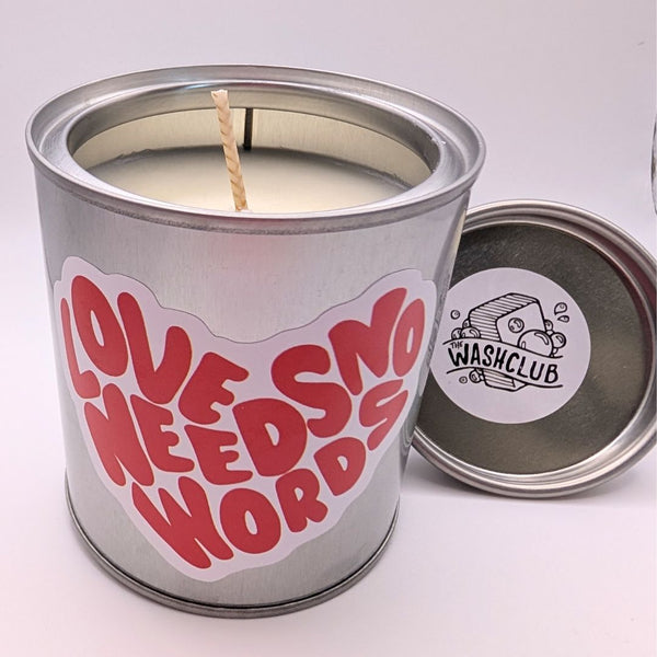 Love Needs No Words: Strawberries & Cream Candle Can (210g)