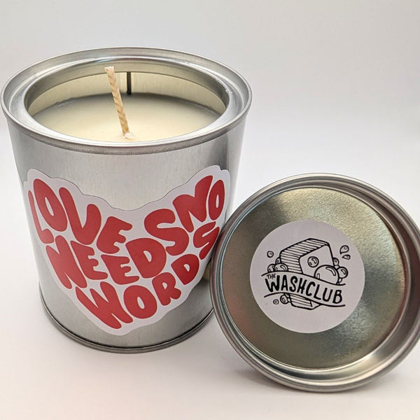 Love Needs No Words: Strawberries & Cream Candle Can (210g)