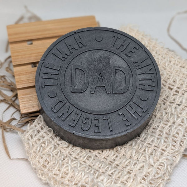 Dads Gift Set: Soap, Soap Dish & Exfoliating Bag