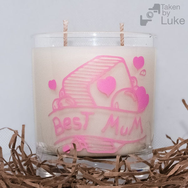 Best Mum Vanilla Glass Candle