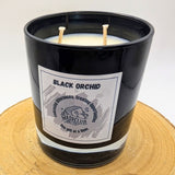 Black Orchid Glass Candle
