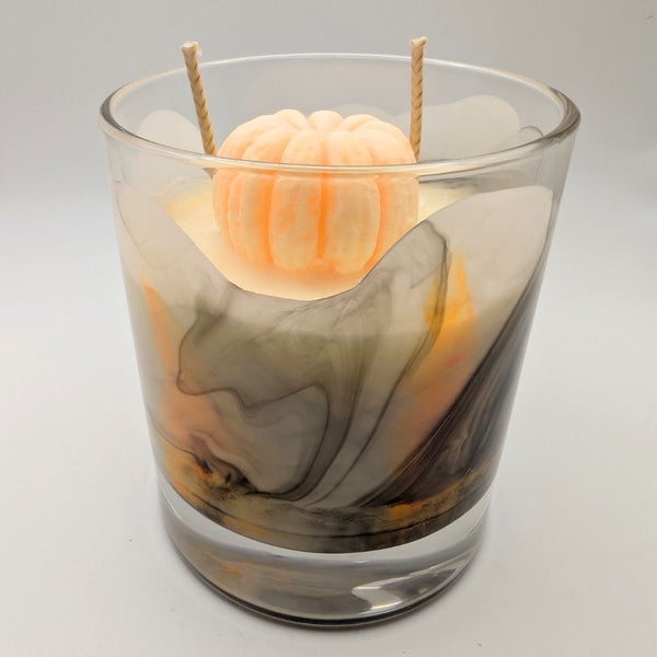 Autumn Cranberry, Orange & Cinnamon Glass Candle