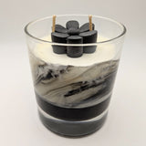 Black Orchid Glass Candle