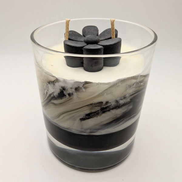 Black Orchid Glass Candle