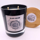 Black Orchid Glass Candle