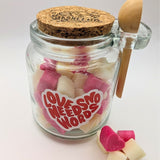 'Love Needs No Words' Strawberries & Cream Wax Melt Jar