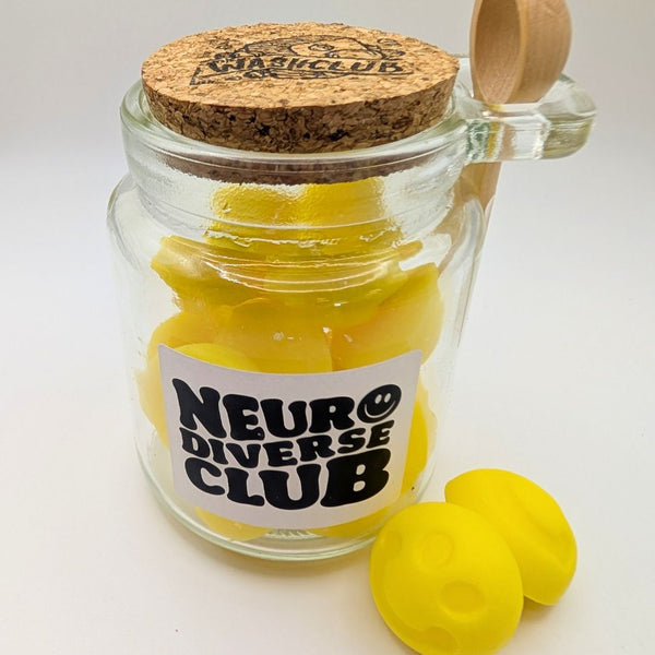 'Neurodiverse Club' Lemon Wax Melt Jar