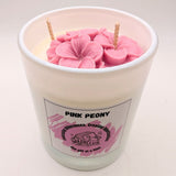 Peony & Blush Glass Candle