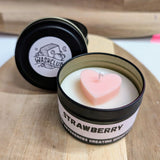 Strawberry Candle Tin