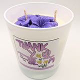 Thank You for Helping us Bloom - Peony Glass Candle