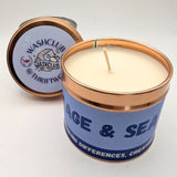 Sage & Sea Salt Candle Tin (200g) By Thriftwood