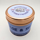 Sage & Sea Salt Candle Tin (200g) By Thriftwood