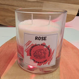 Rose Glass Candle