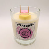 Sweet Strawberry Glass Candle