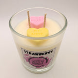 Sweet Strawberry Glass Candle