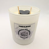 Sandalwood Glass Candle