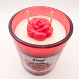 Rose Glass Candle