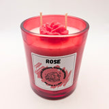 Rose Glass Candle