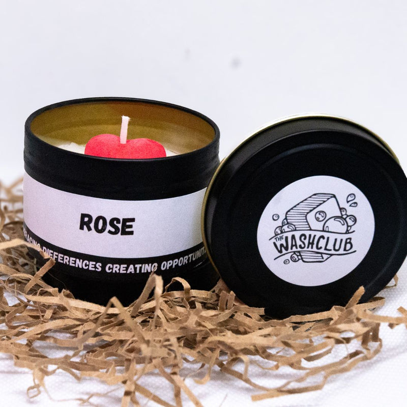 Rose Candle Tin