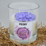 Peony Glass Candle