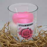 Strawberry Glass Candle