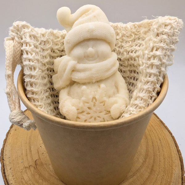 Oatmeal & Shea Butter Snowman Soap