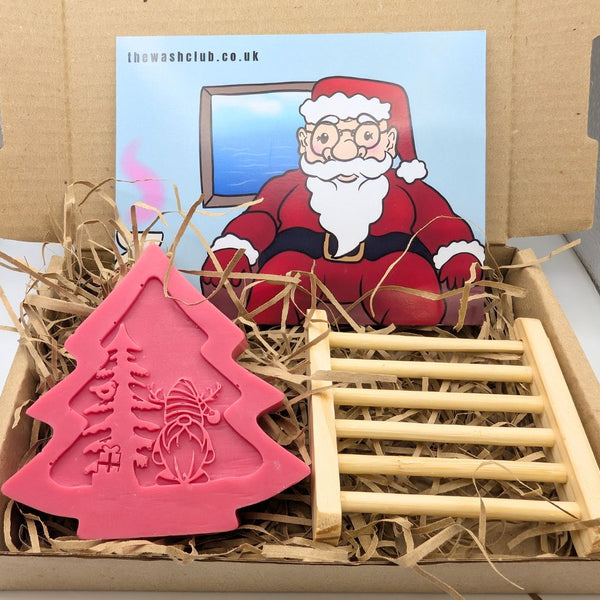 Festive Fig & Snowberry Christmas Tree Soap Gift Set