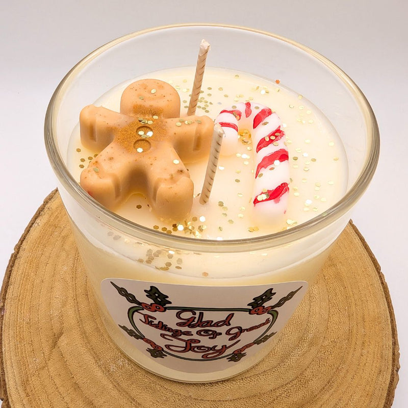 Gingersnap Eggnog Glass Candle