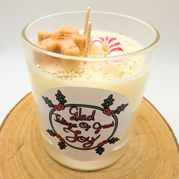 Gingersnap Eggnog Glass Candle