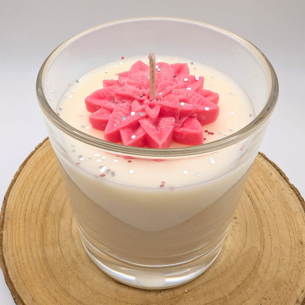 Christmas Snowberry Spritz Glass Candle